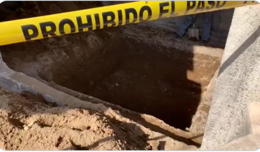Albañiles encuentran el cuerpo de un bebé enterrado en una obra en Tepic