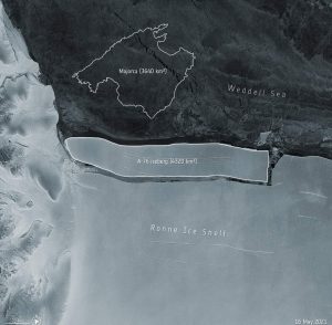 Lee más sobre el artículo Se Desprende el Iceberg Más Grande del Mundo en la Antártida