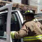 Se registra incendio en una casa habitacion del centro historico