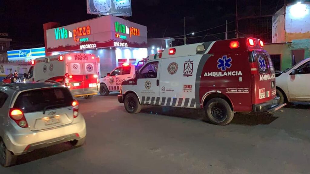 2 ataque armados de manera simultanea en Guadalupe, dejan 3 muertos y un herido.