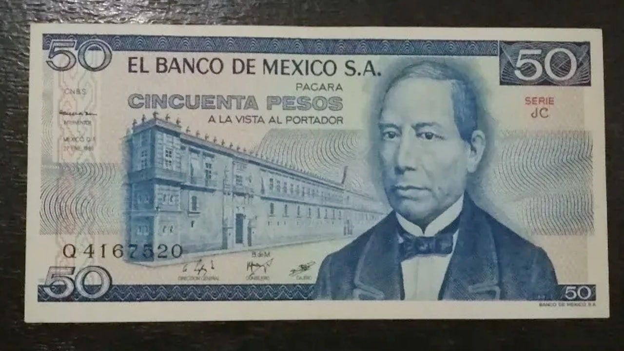 Este billete de 50 pesos se oferta en internet hasta en 18 mil pesos.