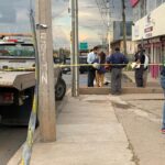Muere mujer al exterior del INE en Guadalupe.