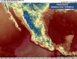 Lee más sobre el artículo Temperaturas frías dominarán durante este amanecer en México a medida que ingresa una masa de AirePolar.