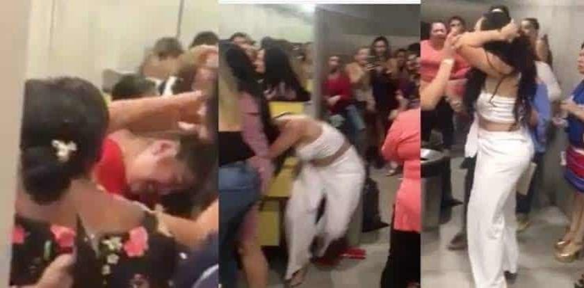 VIDEO: Mujer recibe de regalo lencería por parte de su jefe y esposa la golpea