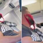 Echan de un avión a hombre que llevaba una tanga en lugar de un cubrebocas (VIDEO)