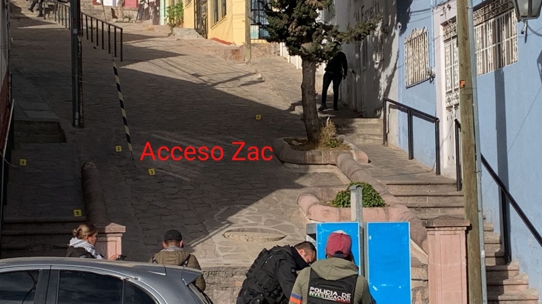 Hombre de 70 años sufre agresión armada en pleno centro de Zacatecas