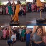 Alcalde de Ajuchitlán festeja a las mamás con  un concurso de table dance