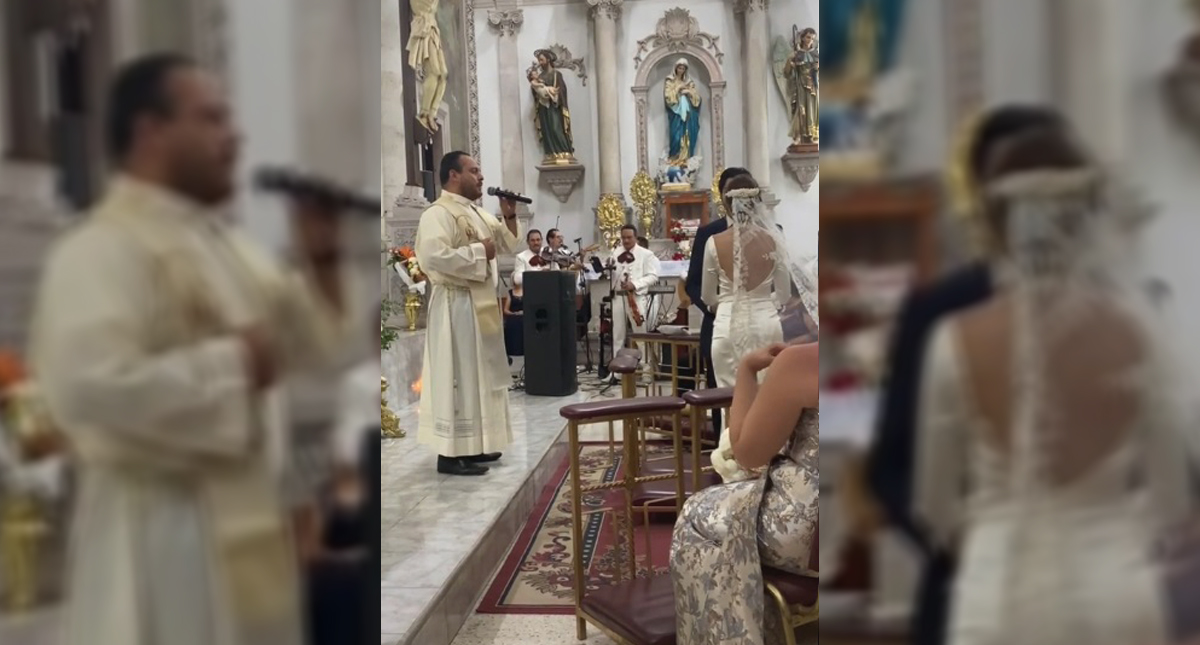 En este momento estás viendo Video Sacerdote canta a pareja ‘Mi razón de ser’ durante boda