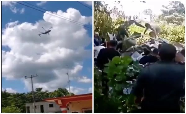 Helicóptero de Semar se desploma en Tabasco; mueren tres marinos