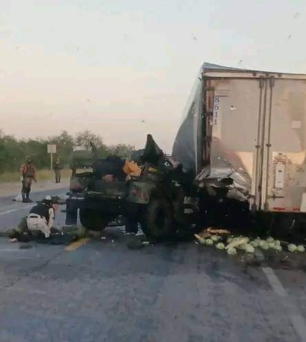 Accidente en Tamaulipas: Fallecen seis militares en choque contra tráiler