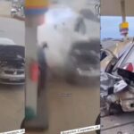 VIDEO EXPLOTA AUTO CUANDO CARGABA GAS