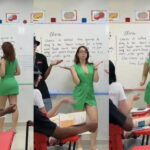 La maestra de TikTok que se volvió viral y fue cambiada de escuela.