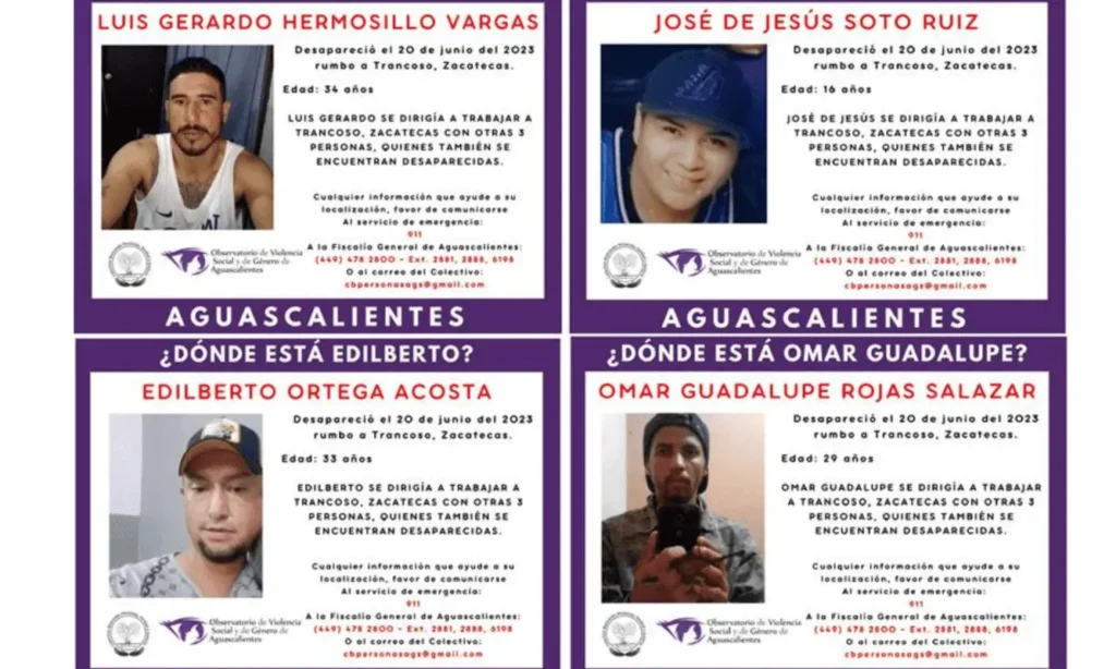 «Confirmadas las Identidades de los Desaparecidos de Aguascalientes en Zacatecas a través de Pruebas de ADN»