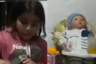 VIDEO Niña argentina graba video de sus juguetes y su muñeco se mueve solo