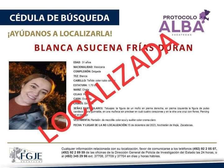La muerte de Blanca Asucena, un nuevo feminicidio en Zacatecas
