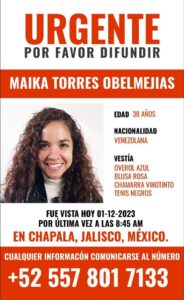 Lee más sobre el artículo Encuentran cuerpo sin vida que podría corresponder a Maika Torres, ferviente admiradora de Lucero, desaparecida en Jalisco