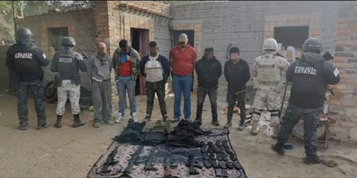 <em>Fuerzas de seguridad de Zacatecas detienen a una célula criminal en el municipio de Villa García, detienen a cinco y uno más resulta abatido tras agredir a los uniformados</em>