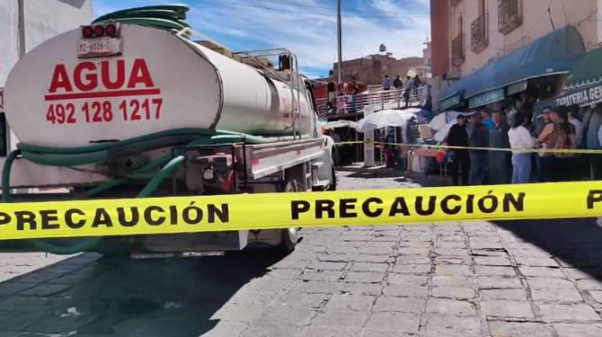 Muere trabajador de pipa de agua en la zona centro: tragedia en pleno trabajo