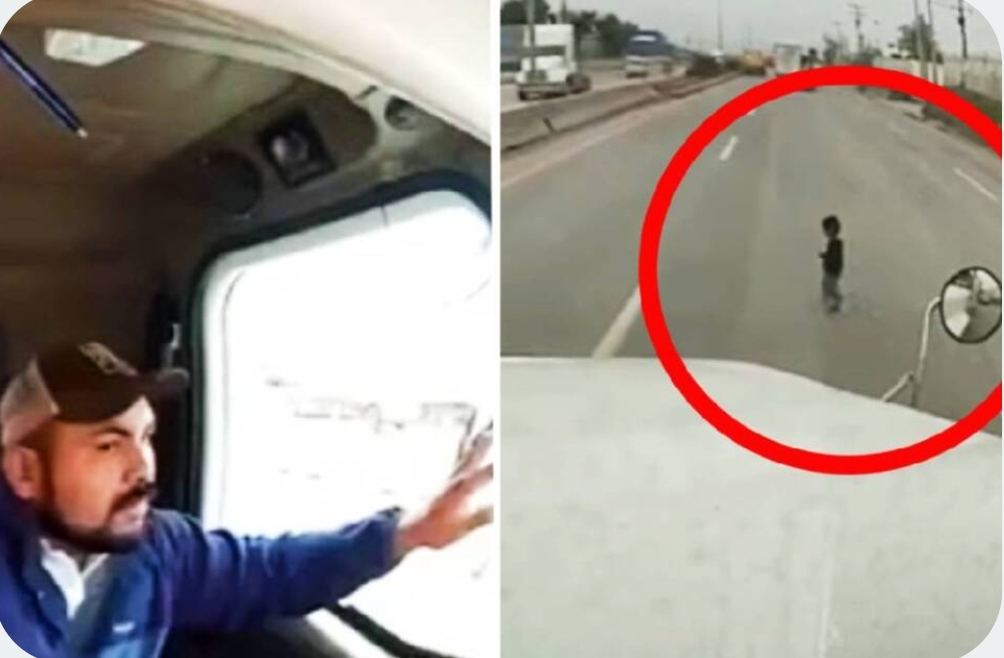 «Video: Trailero héroe: La emotiva acción de un conductor que salvó a un niño en carretera»
